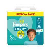 Pampers Baby Dry Taped Nappies Size 5 Jumbo (Pack of 72) 78475