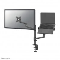 Neomounts DS20-425BL2 Monitor arm with laptop holder 17-27" - space saving