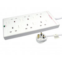 Cables Direct RB-03-6GANGSWD power extension 3 m 6 AC outlet(s) Indoor White