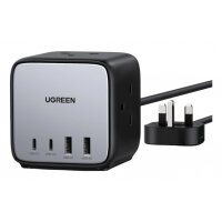 Ugreen 90906 mobile device charger Universal Grey, Silver AC Fast charging Indoor