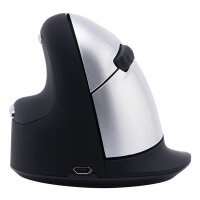 R-Go Tools Ergonomic mouse R-Go HE Break with break software, large (hand size ≥ 185 mm), left-handed, Bluetooth, black