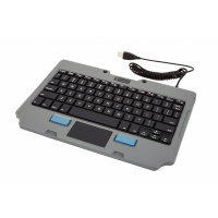 Gamber-Johnson 7160-1449-04 mobile device keyboard QWERTY Spanish USB Black, Grey