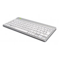 R-Go Tools Ergonomic keyboard R-Go Compact Break, compact keyboard with break software, QWERTY (UK), Bluetooth, white