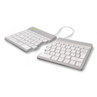 R-Go Tools Ergonomic keyboard R-Go Split Break with break software, ergonomic split keyboard, QWERTY (UK), Bluetooth, white