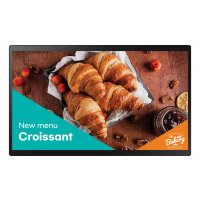 Samsung QB24C-T Digital signage flat panel 61 cm (24") LED Wi-Fi 250 cd/m² Full HD Black Touchscreen Built-in processor Tizen 7.0 16/7