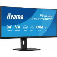 iiyama ProLite XCB3497WQSNP-B1 computer monitor 86.4 cm (34") 3440 x 1440 pixels UltraWide Quad HD LED Black