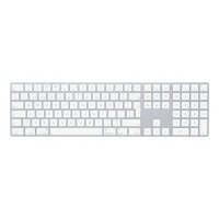 Apple Magic w/ Numeric Keypad keyboard Universal Bluetooth QWERTY UK English Silver, White