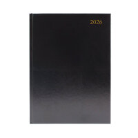 5 Star Desk Diary Week To View A4 Black 2026 KFA43BK26