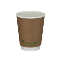 Go-Pak Double Wall Coffee Cup 8oz PLA Lined 20x25 Kraft (Pack of 500) B04012EU