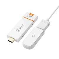 j5create ScreenCast 4K Max Wireless Display Adapter - Ultra HD Wireless Screen Sharing for Meeting Rooms