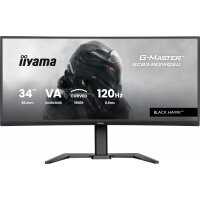 iiyama GCB3482WQSU-B1 computer monitor 86.4 cm (34") 1440 x 3440 pixels UltraWide Quad HD LED Black