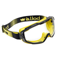 Yellow Vented Universal Goggles - Platinum Clear