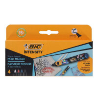 Bic Intensity Pkt.4 Paint Markers -  Vivid Colours