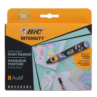Bic Intensity Pkt.8 Paint Markers -  Pastel Colours