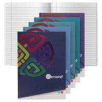Ormond A4 160Pg Hardcover Notebook - 5 Asst.