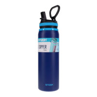 Smash 700Ml Steel Shell Sipper Bottle  - Navy