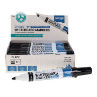 Concept Whiteboard Chisel Tip Marker - Black