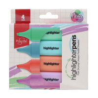 Proscribe Pkt.4 Pastel Highlighters - Asst.
