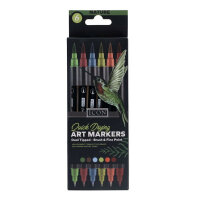 Icon Pkt.6 Quick Drying Art Markers - Nature