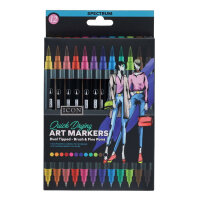 Icon Pkt.12 Quick Drying Art Markers - Spectrum