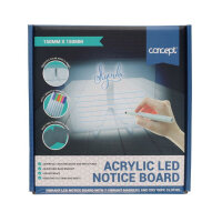 Concept 150X150Mm Acrylic Led Notice Board