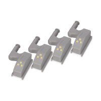 Ksix Pack of 4 hinge LED lights, Switch, 3 LEDs lighting, Warm white 3000K