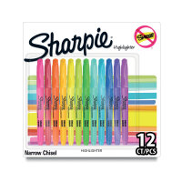 Sharpie Pocket Highlighters Chisel Tip Assorted (Pack of 12) 2223753