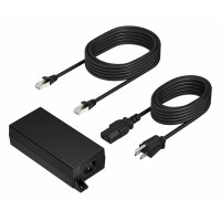 Poly PoE++ 65W 2.5G Adapter with 3.66m CAT6A Cable and Power Cord power adapter/inverter Indoor Black