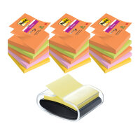Post-It Super Sticky Z-Notes 76x76mm 90 Sheet Boost (Pack of 5) Buy 3 + FOC Dispenser