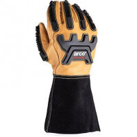 Arco Long-Cuff Leather Cut-Resistant Impact Gloves XL