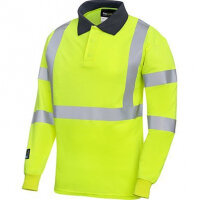 Progarm 5286 Men's Yellow Long-Sleeve Hi-Vis Arc-Polo Shirt XL