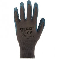 Arco Grip Light Grey Nitrile-Coated Work Gloves Pairs 7 (Pack of 12)