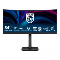 Philips 3000 series 34B2U3600C/00 computer monitor 86.4 cm (34") 3440 x 1440 pixels Wide Quad HD LCD Black