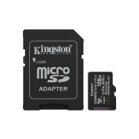 Kingston Technology 128GB microSDXC Canvas Select Plus Gen3 150MB/s A1 Card + Adapter