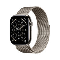 Apple Watch Series 11 GPS + Cellular 46mm Natural Titanium Case with Natural Milanese Loop - M/L