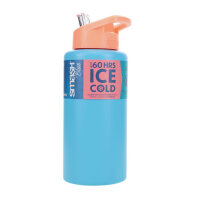 SMASH 1LTR STAINLESS STEEL BOTTLE - BLUE
