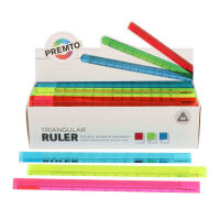 PREMTO 15 CM TRIANGULAR RULER - 3 ASST.