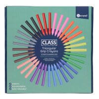 ORMOND CLASS COLLECTION 144 TRIANGULAR GRIP CRAYONS - ASST