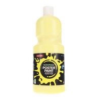 WORLD OF COLOUR 1ltr POSTER PAINT - LEMON YELLOW