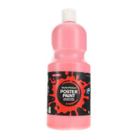 WORLD OF COLOUR 1ltr POSTER PAINT - SCARLET