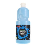 WORLD OF COLOUR 1ltr POSTER PAINT - CYAN