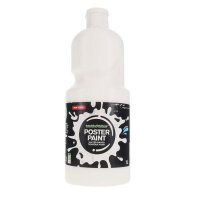 WORLD OF COLOUR 1ltr POSTER PAINT - WHITE