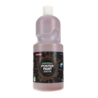 WORLD OF COLOUR 1ltr POSTER PAINT - BURNT UMBER