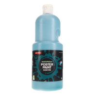 WORLD OF COLOUR 1ltr POSTER PAINT - TURQUOISE