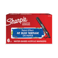 Sharpie Creative Marker Bullet Tip Black (Pack of 6) 2218123