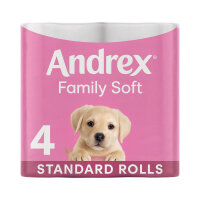 Andrex Family Soft Toilet Roll 2-Ply 170 Sheets Per Roll 6x4 (Pack of 24) 4490863