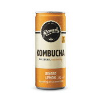 Remedy Kombucha Ginger Lemon 250ml Can (Pack of 12) 20251C12005