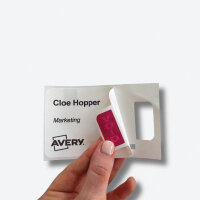 Avery Self-Adhesive Visitor Paper Badges Roll with Expiring Tabs 4851E-THR