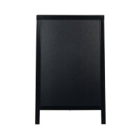 Deflecto Double Sided Pavement A Frame Chalkboard 850x545x560mm Black PACB-85-BLK