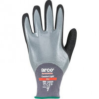 Arco Comfort Light Dry Nitrile-Coated Work Gloves 8